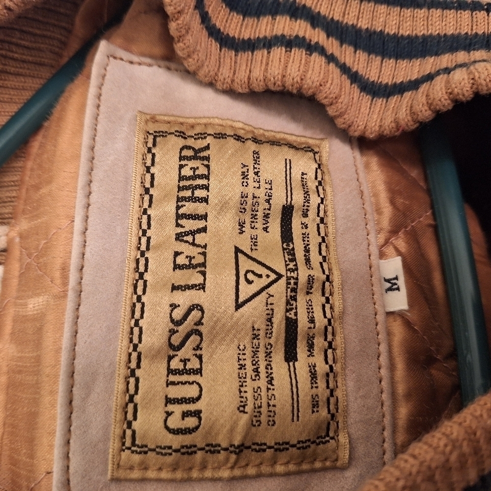 Guess Vintage Suede Native Jacket Size Medium - Picture 10 of 10